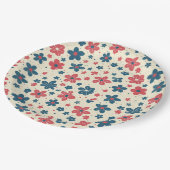 Floral Elegant 4th July Papier Bord (Gekanteld)