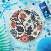 Floral Elegant 4th July Papier Bord (Feest)