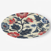 Floral Elegant 4th July Papier Bord (Gekanteld)