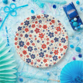 Floral Elegant 4th July Papier Bord (Feest)