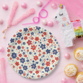 Floral Elegant 4th July Papier Bord (Feest)