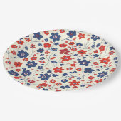 Floral Elegant 4th July Papier Bord (Gekanteld)
