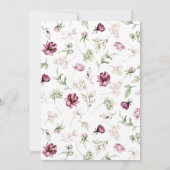 Floral Elegant 90ste verjaardag Kaart (Achterkant)