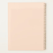 Floral Elegant Afro Woman Planner (Achterkant)