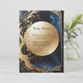 Floral Elegant Baby shower Invitation Kaart (Staand voorkant)