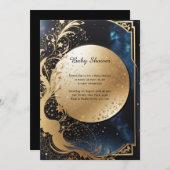 Floral Elegant Baby shower Invitation Kaart (Voorkant / Achterkant)