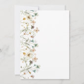 Floral Elegant Baby shower Invitation Kaart (Achterkant)