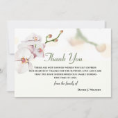 Floral Elegant Bedankt voor je herinneringskaart (Voorkant)