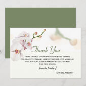 Floral Elegant Bedankt voor je herinneringskaart (Voorkant / Achterkant)