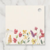 Floral Elegant Boho Summer Wildflower Wedding Bedankjes Labels (Achterkant)