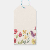 Floral Elegant Boho Summer Wildflower Wedding Cadeaulabel (Achterkant)