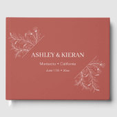 Floral Elegant Boho Wedding Gastenboek (Voorkant)