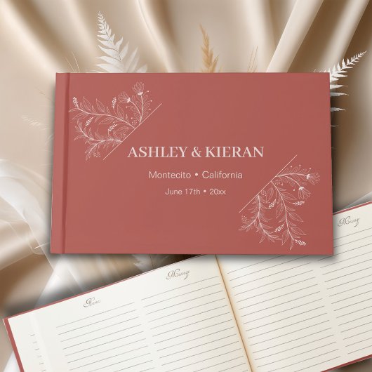 Floral Elegant Boho Wedding Gastenboek