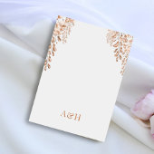 Floral Elegant Boog Islamitische bruiloft Monogram Kaart