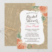  Floral Elegant Book Page Vrijgezellenfeest Kaart (Voorkant / Achterkant)