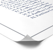 Floral Elegant Bouquet Wedding Seating Chart Poster (Hoek)