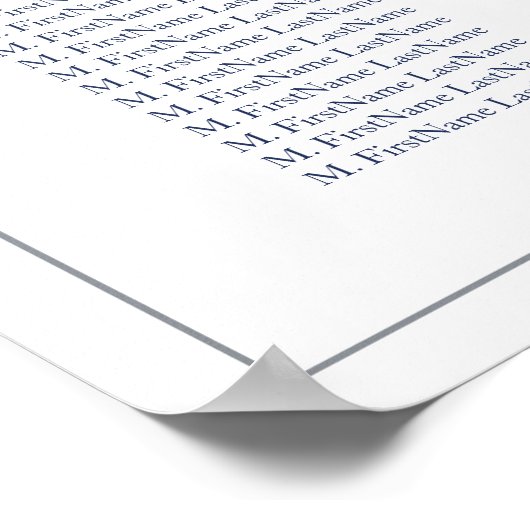 Floral Elegant Bouquet Wedding Seating Chart Poster (Hoek)