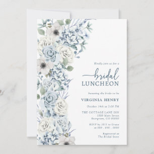 Floral Elegant Bridal Luncheon Kaart