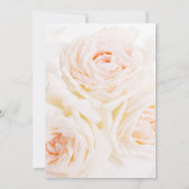 Floral elegant bruiloft-uitnodiging kaart (Achterkant)