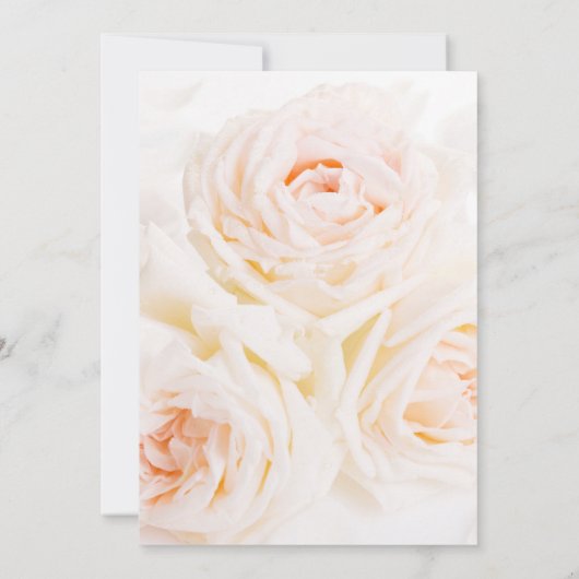 Floral elegant bruiloft-uitnodiging kaart (Achterkant)