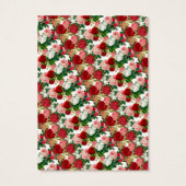 Floral Elegant Calligraphy Burgundy Table Number Visitekaartje (Achterkant)