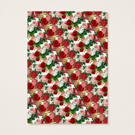 Floral Elegant Calligraphy Burgundy Table Number Visitekaartje (Achterkant)