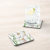 Floral Elegant Chic Schattige Kalligrafie Voeg naa Bier Onderzetter (Rechterzijde)