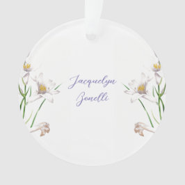 Floral Elegant Chic Schattige Kalligrafie Voeg naa Ornament