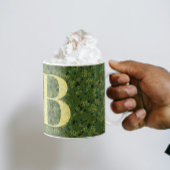 Floral Elegant Classy Monogram B groen w/zin Koffiemok