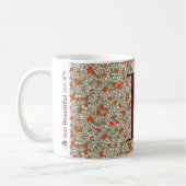 Floral Elegant Classy Monogram B groen w/zin Koffiemok (Links)