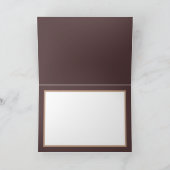 Floral Elegant Dahlia Flower Brown Birthday Kaart (Binnen)