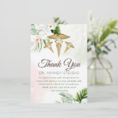 Floral Elegant Doctor | Verpleegkundige bedankt ka (Staand voorkant)