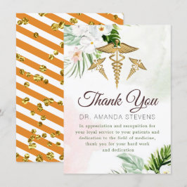 Floral Elegant Doctor | Verpleegkundige bedankt ka
