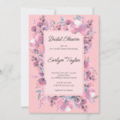 Floral Elegant Dusty roos Vrijgezellenfeest Kaart (Voorkant)