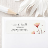 Floral Elegant Eenvoudig Professioneel Etiket (Insitu)