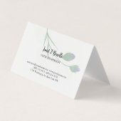 Floral Elegant Eenvoudig Professioneel Visitekaartje (Voorkant)