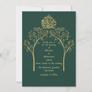 Floral elegant EMERALD GREEN Kaart