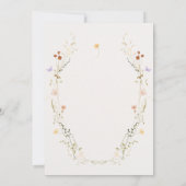 Floral Elegant en Minimal Wedding Kaart (Achterkant)
