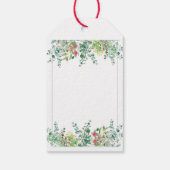 Floral Elegant Eucalyptus Waterverf Cadeaulabel (Achterkant)
