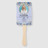 Floral Elegant Funeral Celebration of Life Handwaaier (Voorkant)