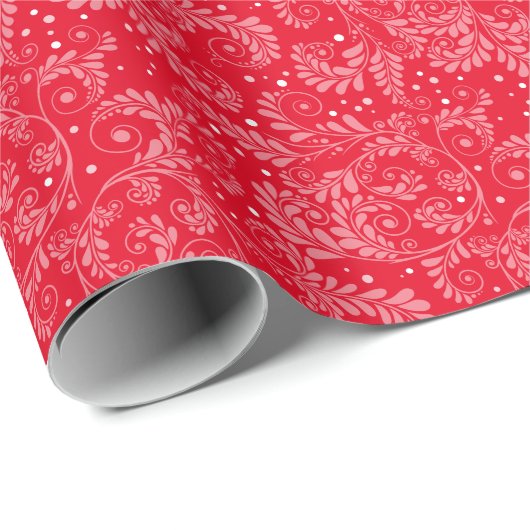 Floral Elegant (gepersonaliseerde kleur) Verpakkin Cadeaupapier (Rol Hoek)