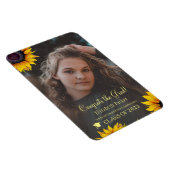 Floral elegant goudscript afstudeerder foto afstud magneet (Rechterzijde)