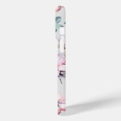 Floral Elegant Lichtgrijze iPhone / iPad case (Achterkant / Links)