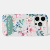 Floral Elegant Lichtgrijze iPhone / iPad case (Achterkant (horizontaal))