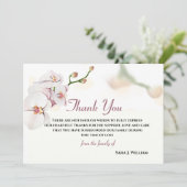 Floral Elegant Light Grey Bedankkaart (Staand voorkant)