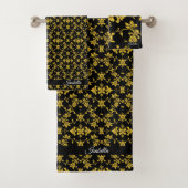 Floral Elegant Luxe Modern Collectie Bad Handdoek (Insitu)