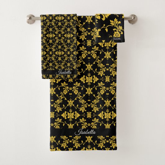 Floral Elegant Luxe Modern Collectie Bad Handdoek (Insitu)