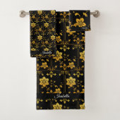 Floral Elegant Luxe Populair Collectie Bad Handdoek (Insitu)