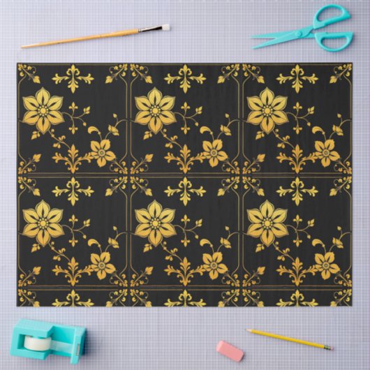 Floral Elegant Luxe Populair Collectie Tissuepapier (Craft)