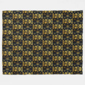 Floral Elegant Luxe Trendy Collectie Fleece Deken (Voorkant (Horizontaal))